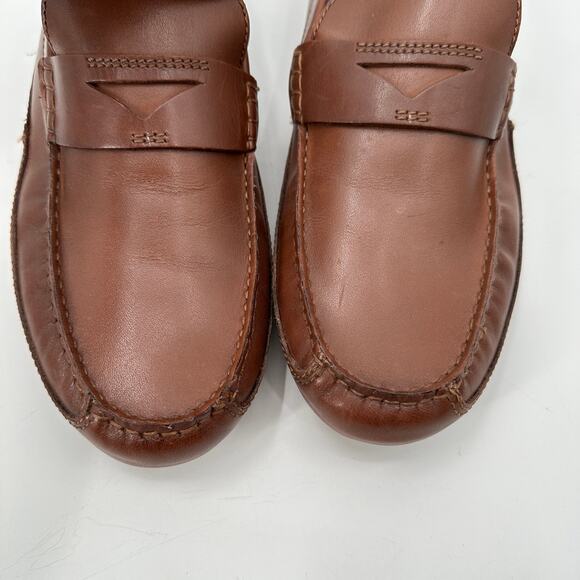CLARKS Cognac Brown Markman Way Loafer // 10 - Picture 3 of 12